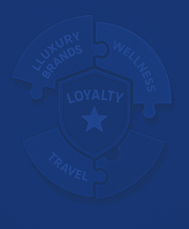 Zaffiro loyalty program partnerships offering exclusive privileges with luxury and travel brands. Zaffiro loyalty program partnerships offering exclusive privileges with luxury and travel brands.